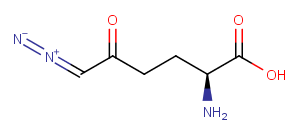6-Diazo-5-oxo-L-nor-Leucine Chemical Structure
