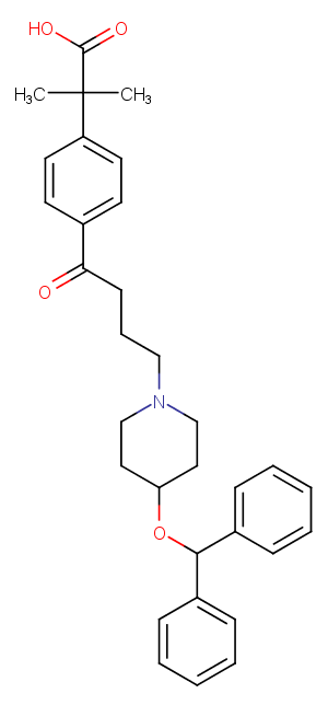Carebastine Chemical Structure