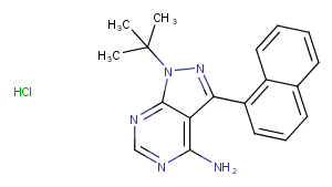 1-Naphthyl PP1 hydrochloride Chemical Structure