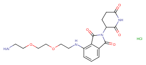 Thalidomide-PEG2-C2-NH2 hydrochloride