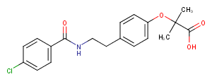 Bezafibrate Chemical Structure