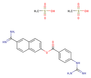 Nafamostat mesylate Chemical Structure