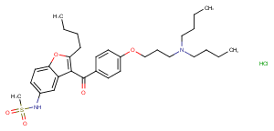 Dronedarone hydrochloride Chemical Structure