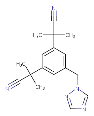Anastrozole Chemical Structure