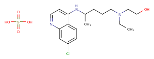 Hydroxychloroquine sulfate Chemical Structure