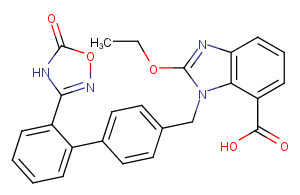 Azilsartan Chemical Structure