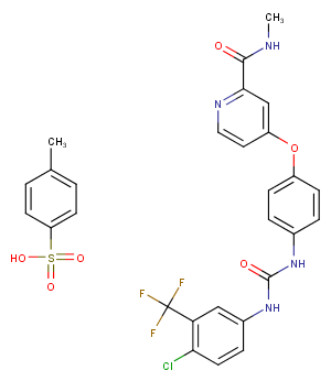 Sorafenib tosylate Chemical Structure