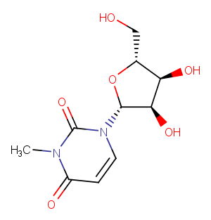 3-Methyluridine Chemical Structure