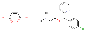 Carbinoxamine Maleate Salt Chemical Structure