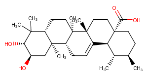 Corosolic acid Chemical Structure