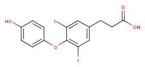 3,5-Diiodothyropropionic acid Chemical Structure