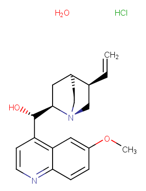 Quinidine hydrochloride monohydrate