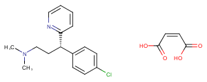 Dexchlorpheniramine Maleate Chemical Structure