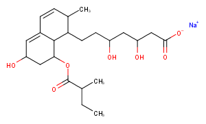Pravastatin sodium Chemical Structure