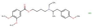 Mebeverine hydrochloride Chemical Structure