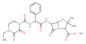 Piperacillin sodium Chemical Structure