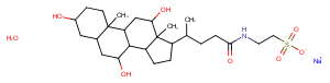 Taurocholic acid sodium salt hydrate Chemical Structure
