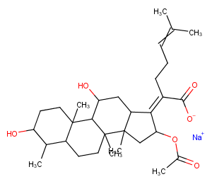 Fusidic acid sodium salt Chemical Structure