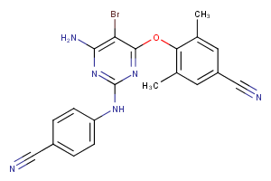 Etravirine Chemical Structure
