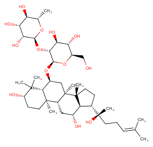 Ginsenoside Rg2 Chemical Structure