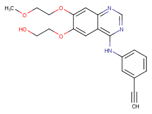 Desmethyl Erlotinib Chemical Structure