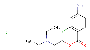 Chloroprocaine hydrochloride Chemical Structure