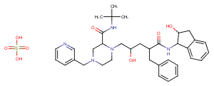 Indinavir sulfate Chemical Structure