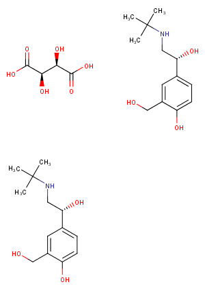 Levalbuterol tartrate Chemical Structure