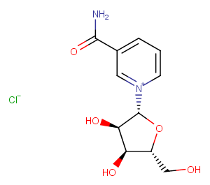 Nicotinamide riboside chloride Chemical Structure
