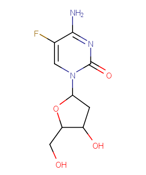 5-Fluoro-2'-deoxycytidine Chemical Structure