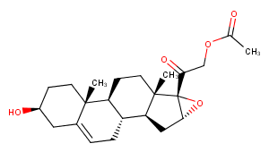 16,17-Epoxy-21-acetoxypregnenolone Chemical Structure