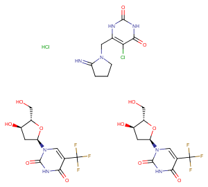 Trifluridine/tipiracil hydrochloride mixture