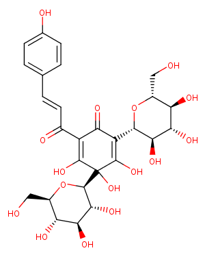 Hydroxysafflor yellow A Chemical Structure