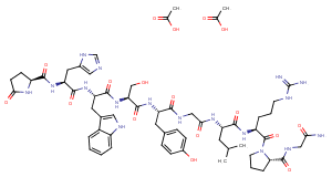 Gonadorelin Acetate (33515-09-2 free base) Chemical Structure