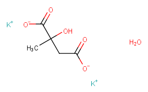 Potassium 2-hydroxy-2-methylsuccinate Chemical Structure