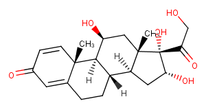 16α-Hydroxyprednisolone Chemical Structure