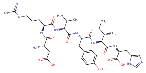 Angiotensin I/II (1-6) Chemical Structure