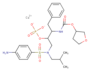 Fosamprenavir Calcium Salt Chemical Structure