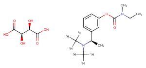 (S)-Rivastigmine D6 tartrate Chemical Structure