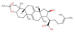 3-O-Acetyl-16α-hydroxydehydrotrametenolic acid Chemical Structure