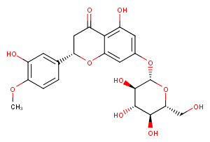 Hesperetin 7-O-glucoside Chemical Structure