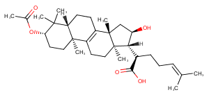 3-O-Acetyl-16α-hydroxytrametenolic acid Chemical Structure