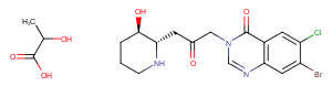 HALOFUGINONE LACTATE Chemical Structure