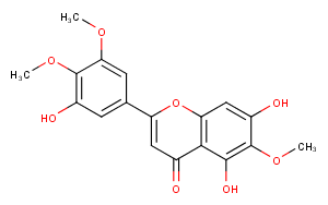 5,​7,​3'-​Trihydroxy-​6,​4',​5'-​trimethoxyflavone Chemical Structure