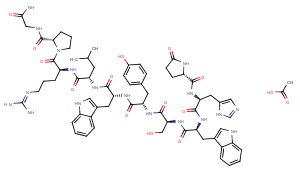 Triptorelin acetate(57773-63-4 free base) Chemical Structure