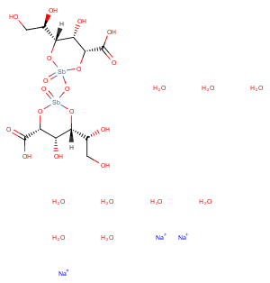 Sodium stibogluconate Chemical Structure