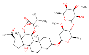 3-O-beta-Allopyranosyl-(1->4)-beta-oleandropyranosyl-11-O-isobutyryl-12-O-acetyltenacigenin B