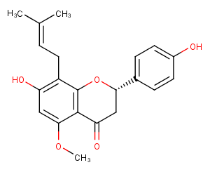 (2S)-Isoxanthohumol Chemical Structure