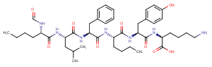 N-Formyl-Nle-Leu-Phe-Nle-Tyr-Lys Chemical Structure
