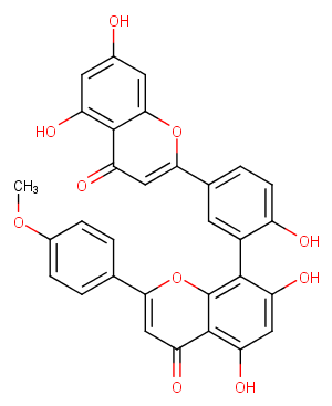 Podocarpusflavone A Chemical Structure